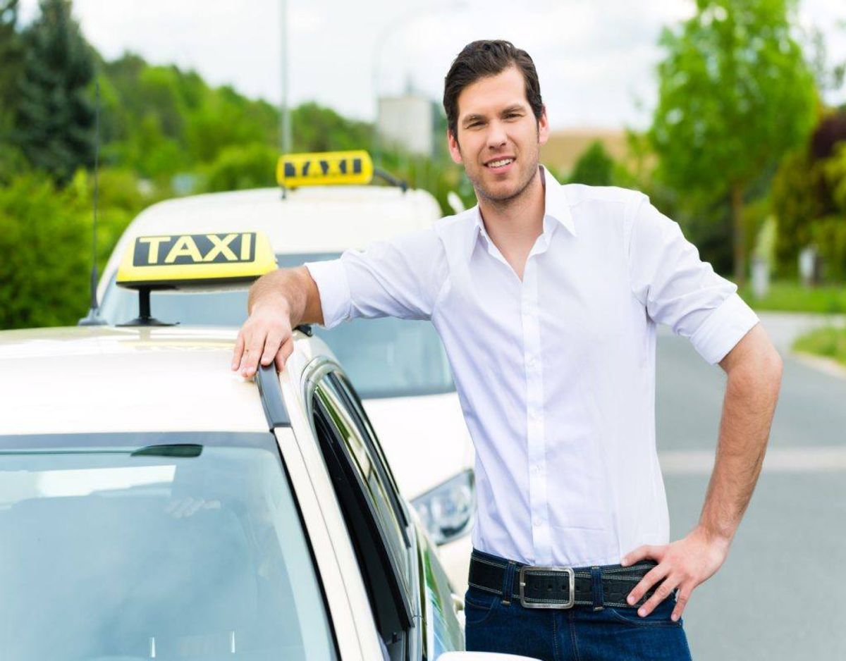 Taxachauffører er det tredjemest uhyggelige job. Foto: Colourbox