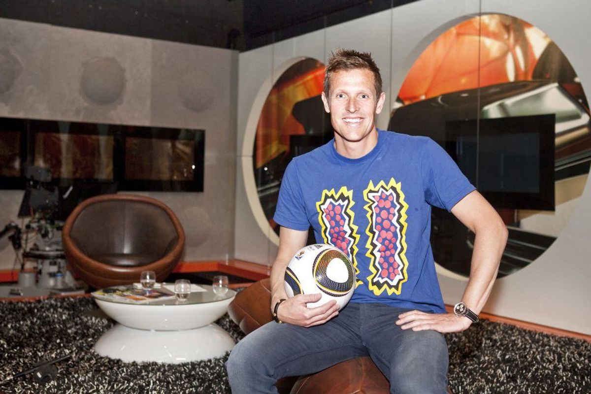 Peter Møller, tidligere fodboldspiller og nu tv-vært for Canal 9. DBU ønsker at styrke det sportslige fokus og ansætter Peter Møller i en stilling som fodbolddirektør. (Foto: Nikolai Linares/Ritzau Scanpix)