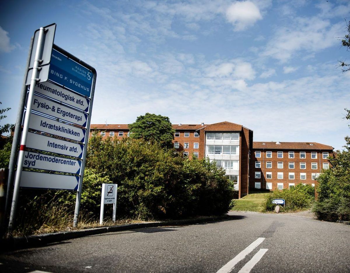 Manden blev befriet under et lynvisit på Nykøbing Falster Sygehus. Arkvifoto: Scanpix