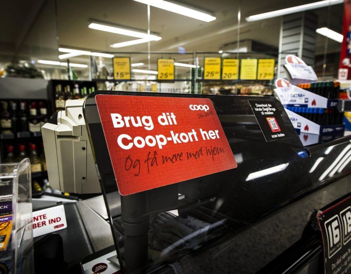 En mail, der ser ud til at komme fra Coop, er rent faktisk svindel. Klik videre i galleriet for at se den falske besked. Foto: Preben Madsen/Ritzau Scanpix)