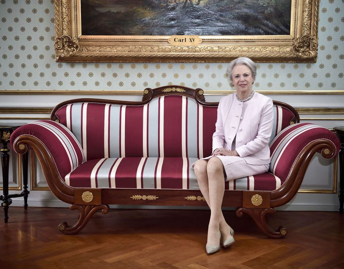 Nummer 11: Prinsesse Benedikte er dronning Margrethes ældste lillesøster. Hun er arving til tronen, fordi hun også nedstammer fra kong Christian 10. Foto: Tariq Mikkel Khan/Scanpix