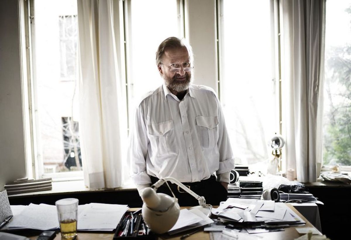 Kunstner Bjørn Nørgaard, der står bag dronningens sidste hvilested. Foto: Mathias Løvgreen Bojesen/Scanpix.
