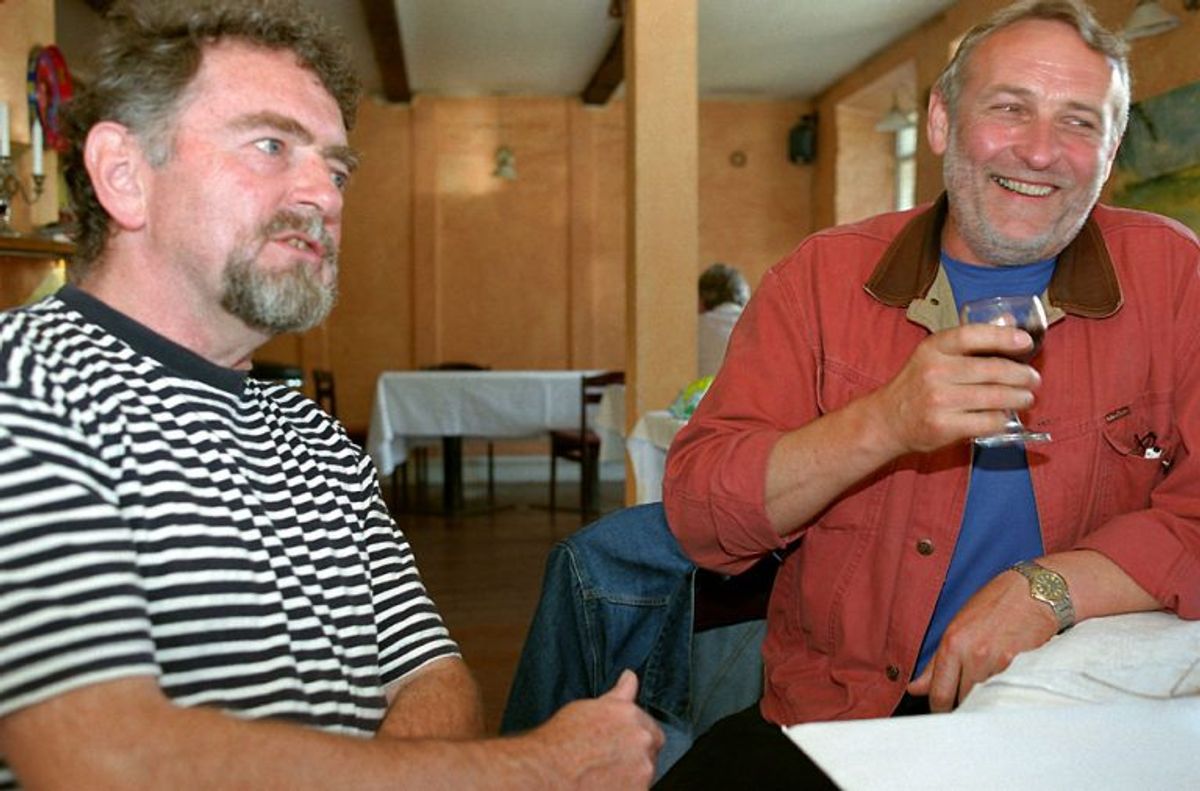 Erik Clausen og Niels Hausgaard. Foto: SIMON KNUDSEN/Scanpix (Arkivfoto)