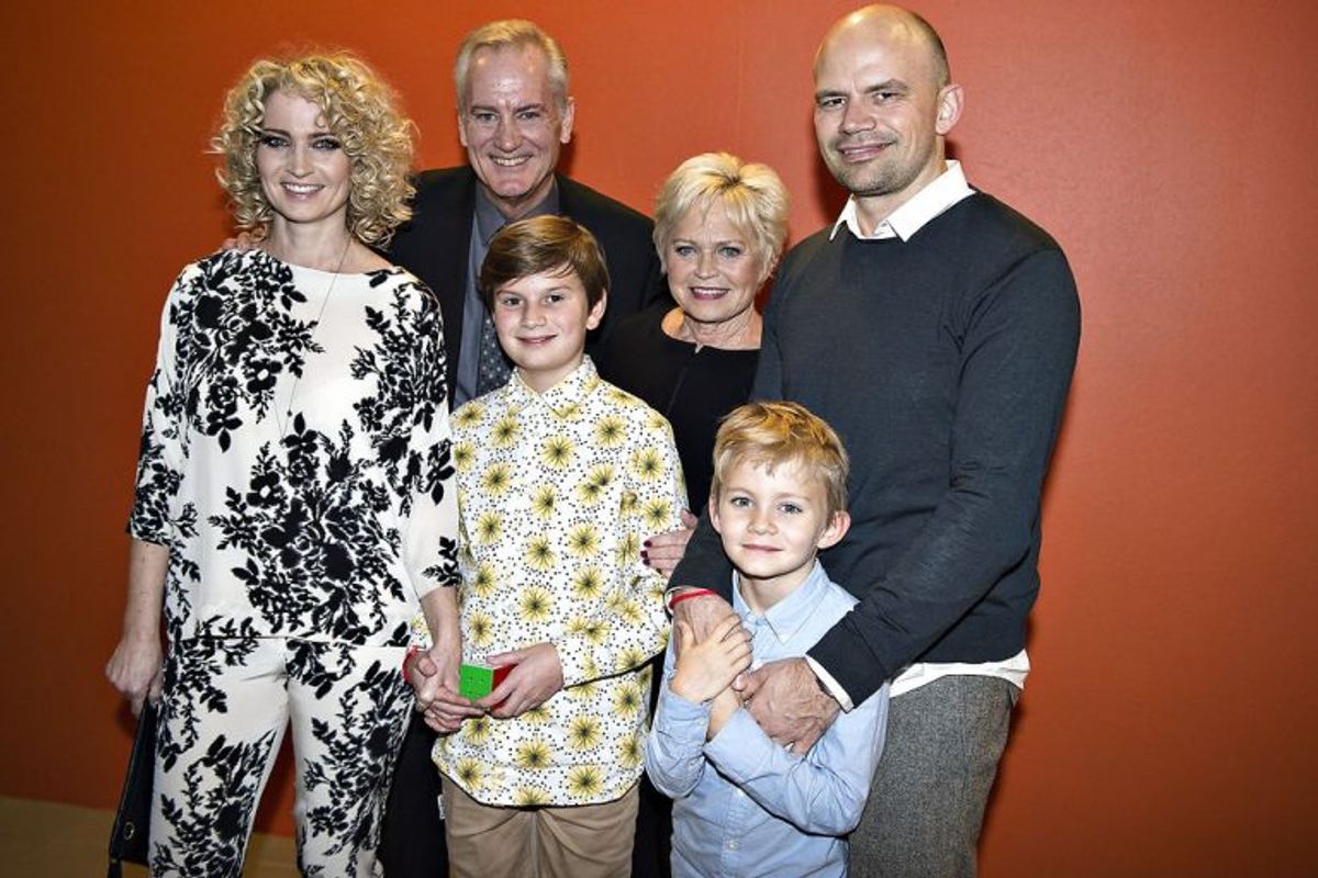 Her familien Heick, Keld, Hilda, Annette Heick og Vollmer med deres sønner. Foto: Henning Bagger/Scanpix (Arkivfoto)