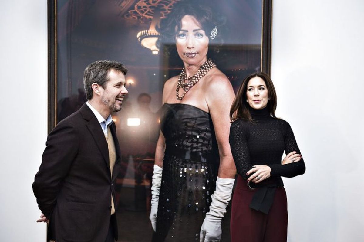 Kronprinsparret besøgte Museum Jorn i Silkeborg den 25. november. Her så de museets samling af Asger Jorn, udstillingen om Per Kirkeby og den udstillingen af den amerikanske kunstner Cindy Sherman. Foto: Henning Bagger/Scanpix (Arkivfoto)