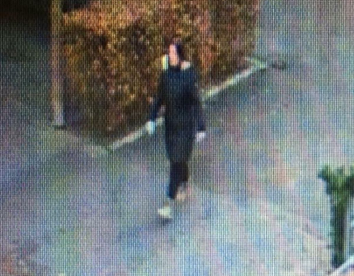 Her er Dorte fanget af naboens kamera. Foto: Privat/Bragt med tilladelse