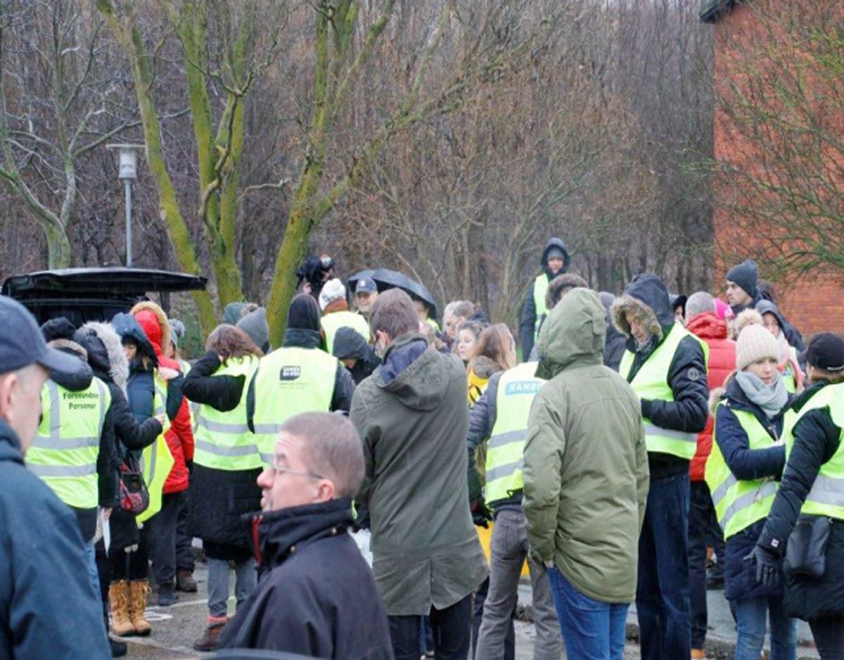 500 frivillige ledte lørdag efter Dorte Larsen. Foto: Presse-fotos.dk.