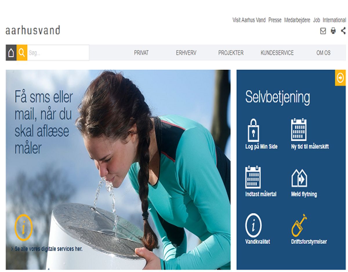 Tjek dit vands hårdhed på vandværkets hjemmeside. Foto: Screenshot.