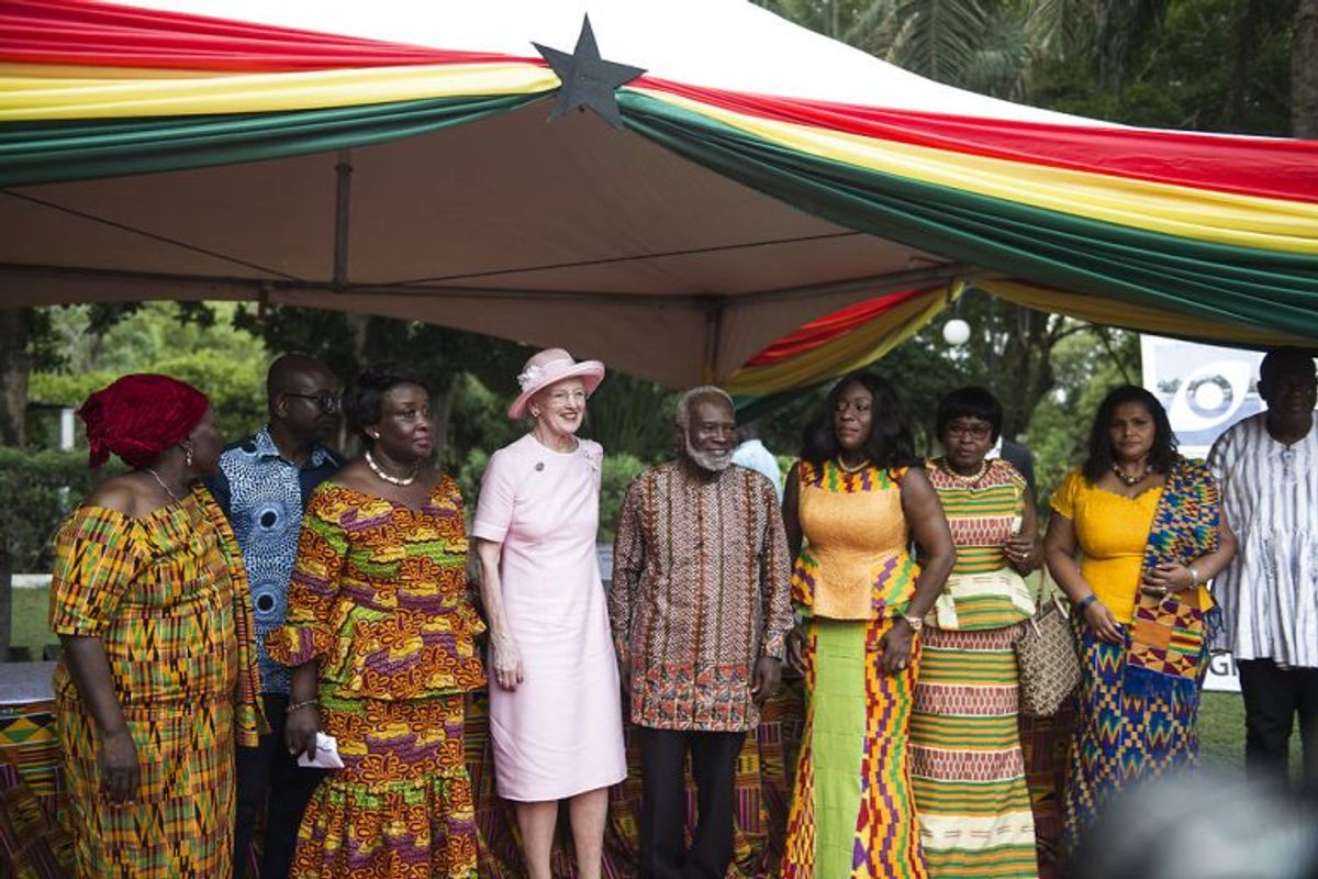 Dronning Magrethe besøger her Christiansborg Slot i Ghana, torsdag den 23. november, 2017. Foto: Sarah Christine Nørgaard/Scanpix
