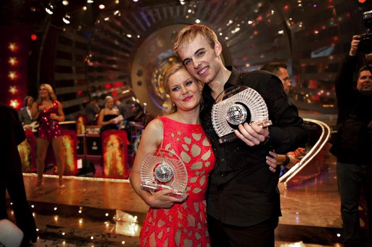 Vejrværten Cecilie Hother dansede sig til sejren i 2010 med Mads Vad. Foto: Marie Hald/Scanpix (Arkivfoto)