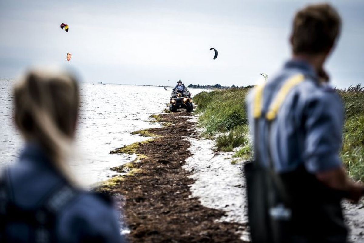 Eftersøgning efter resterne af Kim Walls lig ved Søvang og Dragør Havn på Amager. (Foto: Mads Claus Rasmussen/Scanpix 2017)