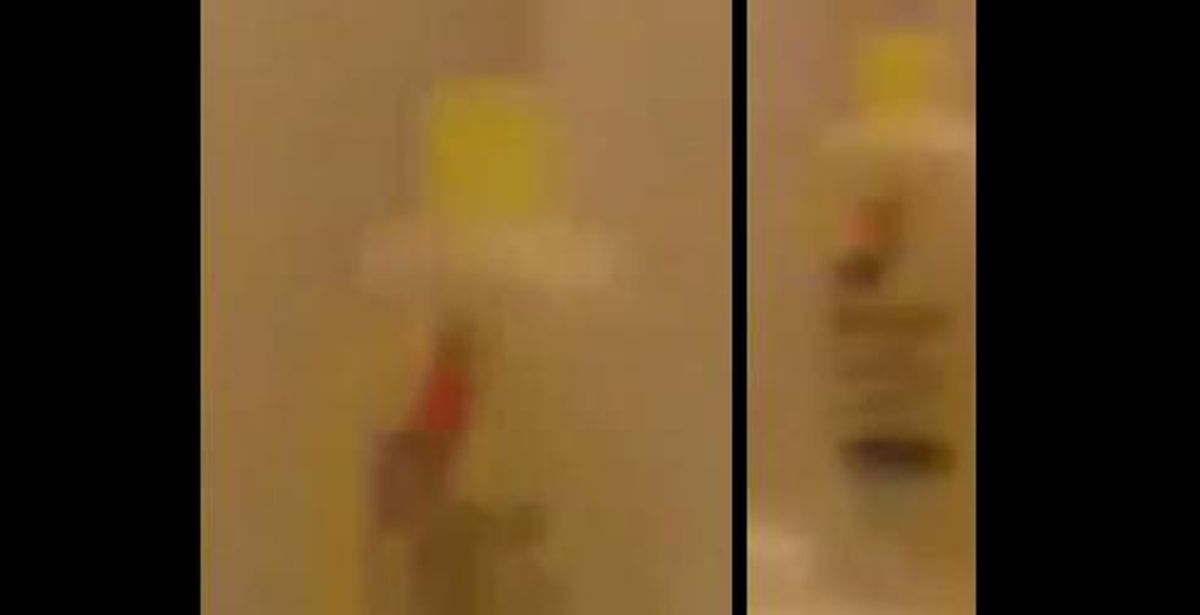 Dette er angiveligt en shampooflaske eller lignende. Hvor stammer det fra? Foto: Europol.