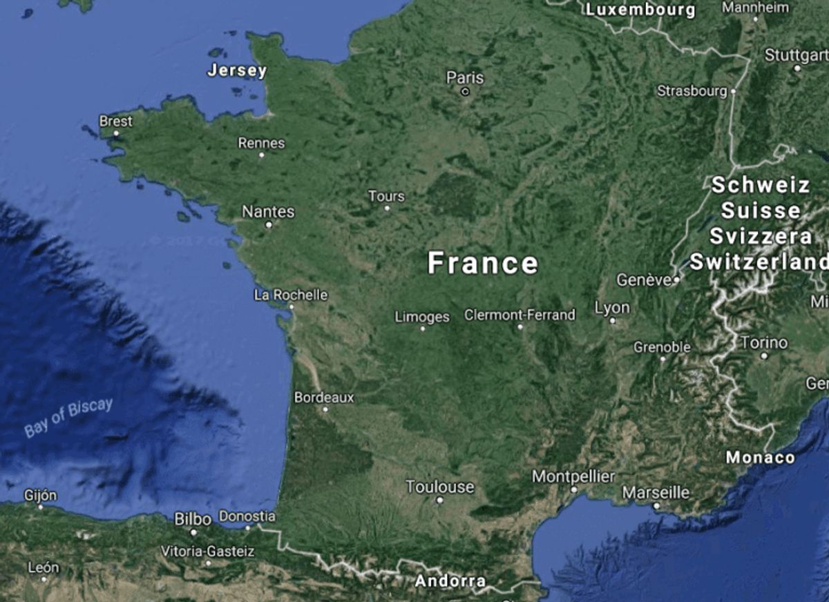 Frankrig. Foto: Google Maps.