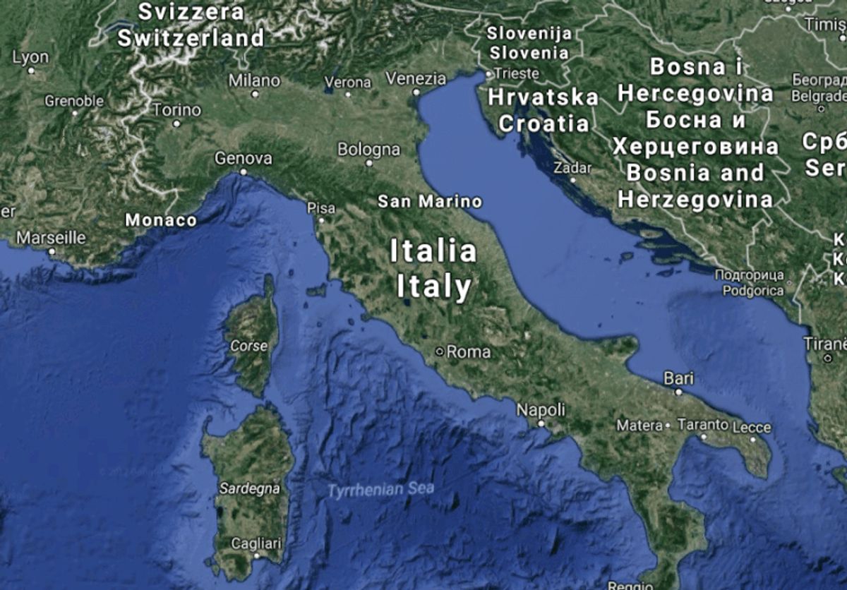 Italien. Foto: Google Maps.