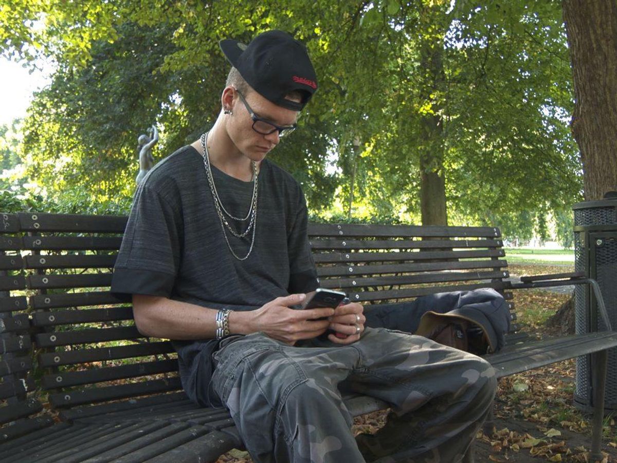 Jørn i Mølleparken i Aarhus. Foto: Dokumentarkompagniet/TV 2:
