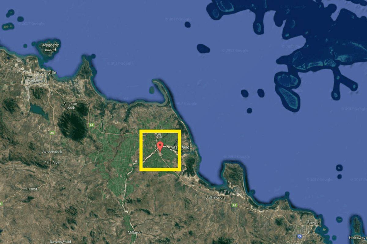 Ulykken er sket syd for byen Home Hills i delstaten Quensland i Australien. Foto: Google Maps