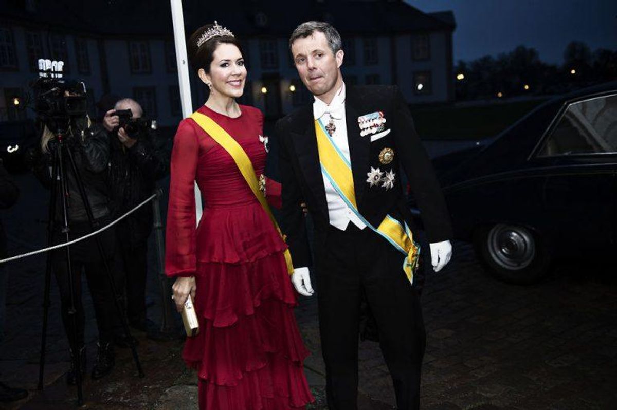 Kronprins Frederik og kronprinsesse Mary deltager i eftermiddagens bisættelse. Foto: Mathias Løvgreen Bojesen/Scanpix (Arkivfoto)