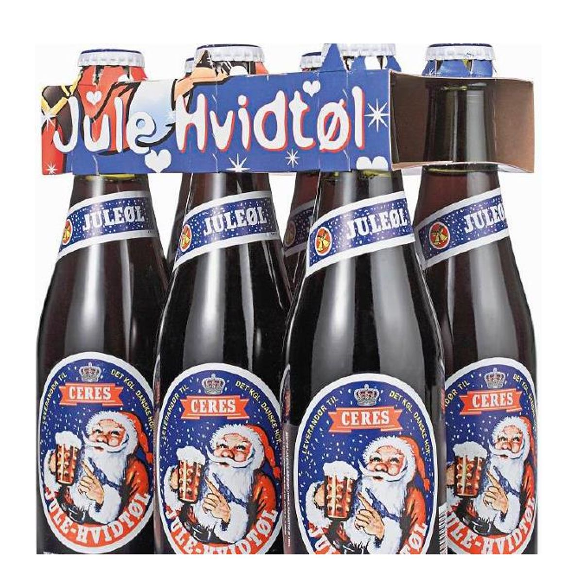En juleøl kaldes nu tilbage. Der er fare for, der er glasskår i produktet. Foto: Royal Unibrew.