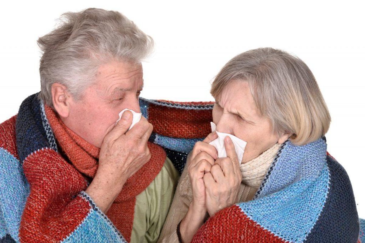 Influenza er en virusinfektion. Den rammer især fra december til marts. Vaccination kan forebygge dødsfald, men der er fortsat mange i risikogruppen, som ikke vaccineres. Foto: Colourbox.com (Modelfoto)