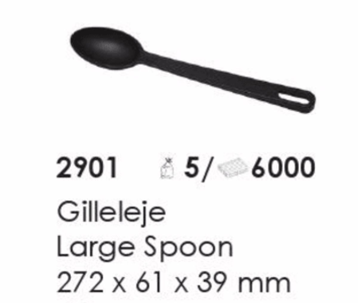 Gilleleje Large Spoon, artikel nr. 2901 (Stor ske). Foto: Screenshot fra katalog fra Plast Team A/S.