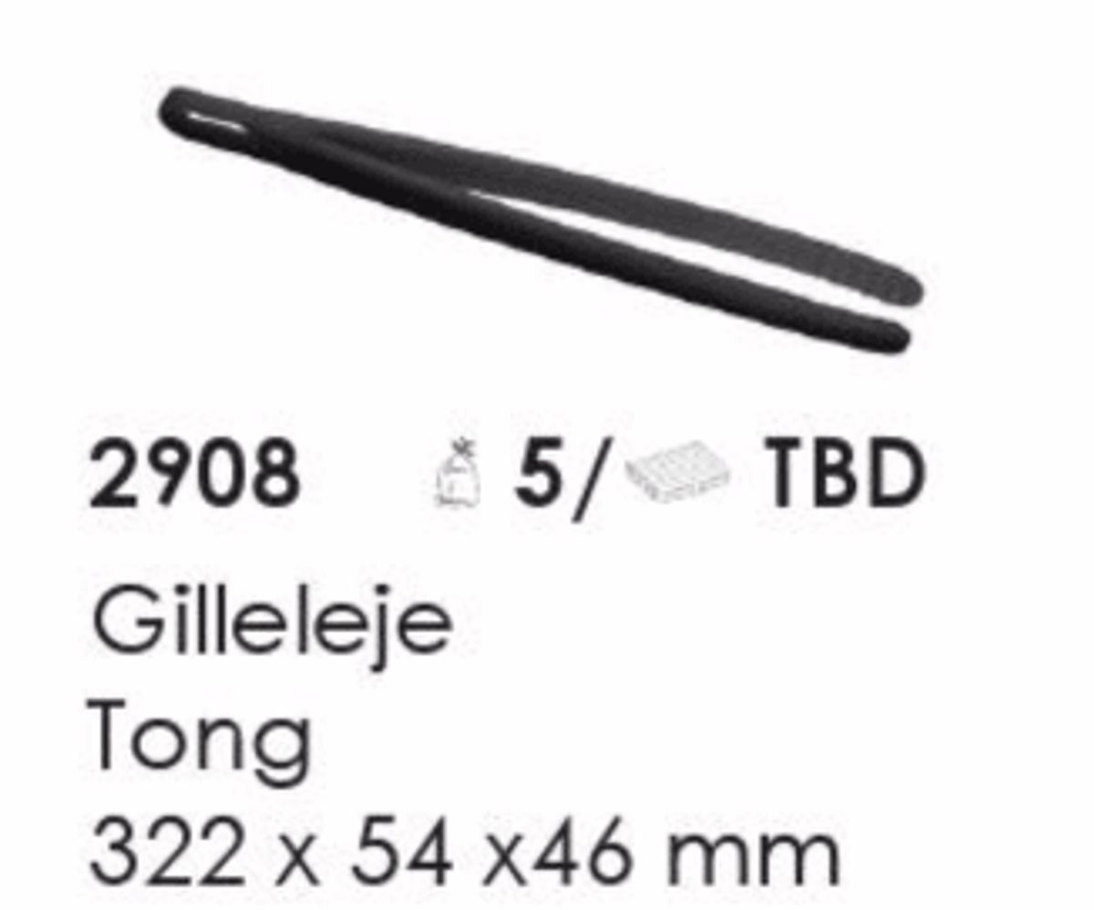 Gilleleje Tong, artikel nr. 2908 (Tang) Foto: Screenshot fra katalog fra Plast Team A/S.