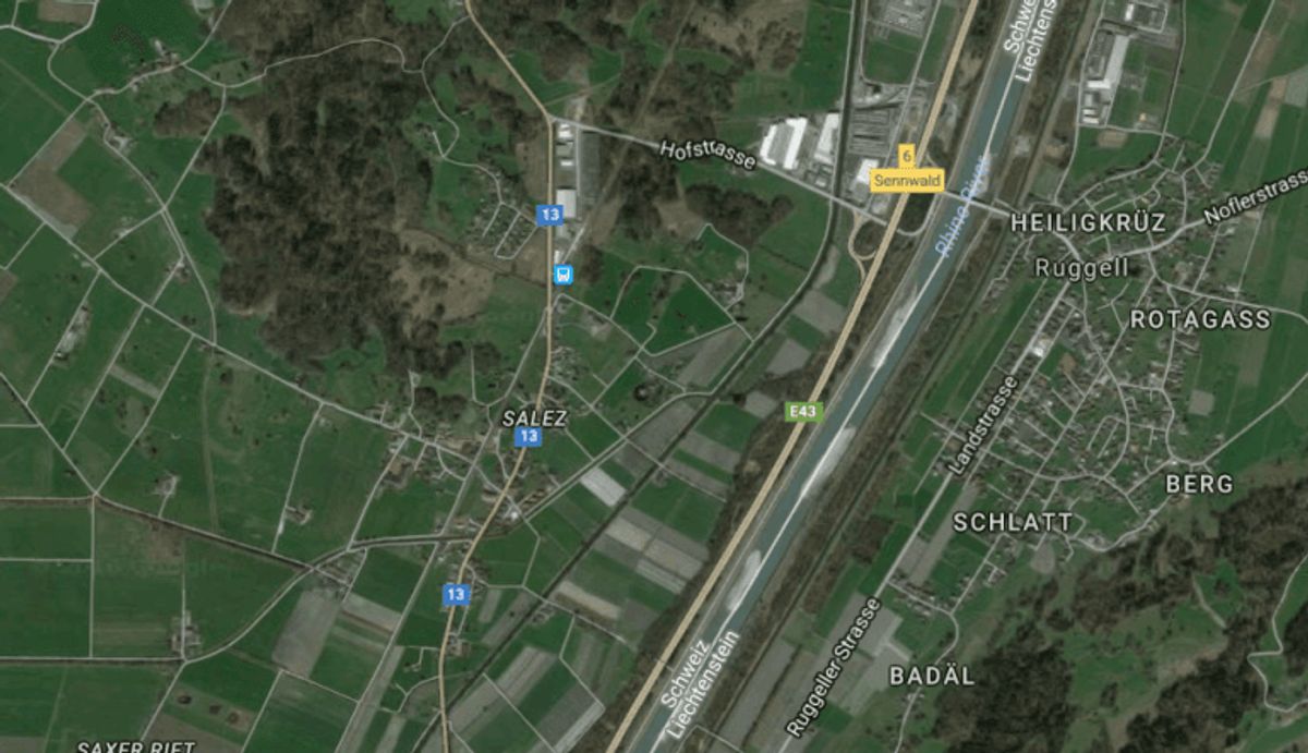 Angrebet skete i nærheden af byen Salez. Foto: Google Maps