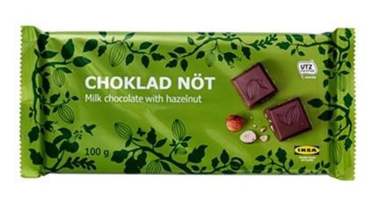Ikea tilbagekalder denne chokolade. Solgt i Danmark. Foto: Ikea.