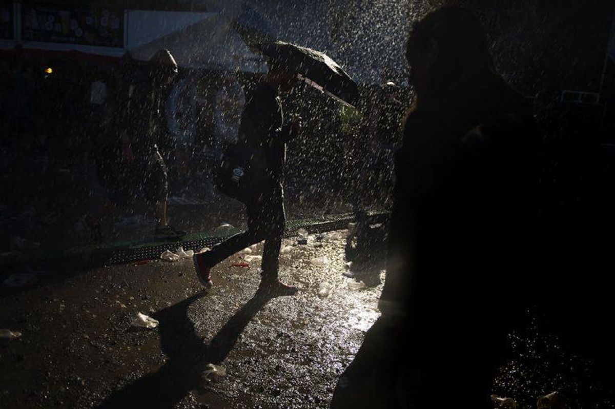 Det meste af landet bliver ramt af massiv regn og torden tirsdag. Foto: Mathias Løvgreen Bojesen/Scanpix