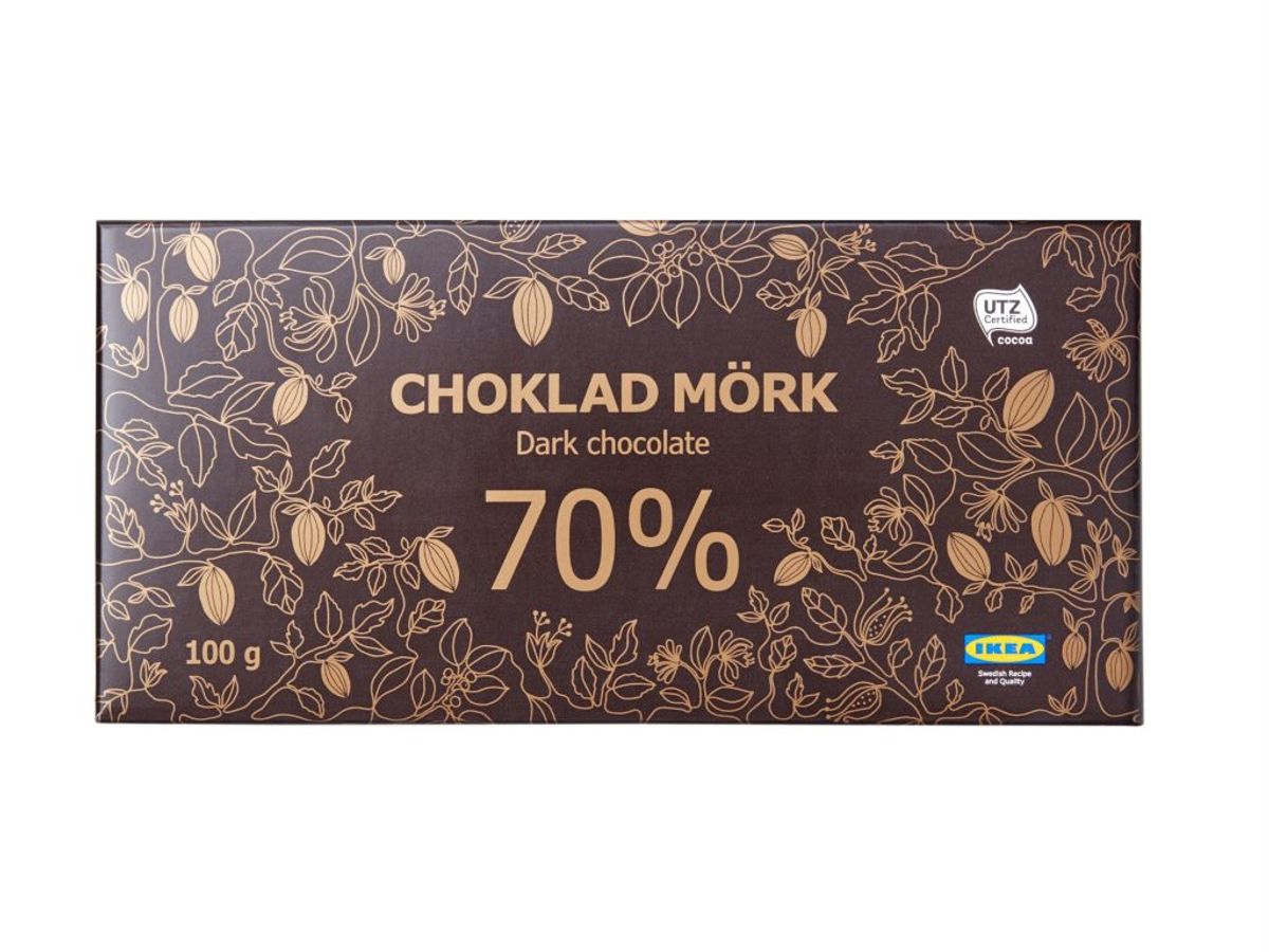Denne 70% chokolade trækkes tilbage. Foto: Ikea.