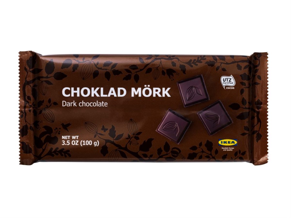 Også denne 60% chokolade er trukket tilbage. Foto: Ikea.