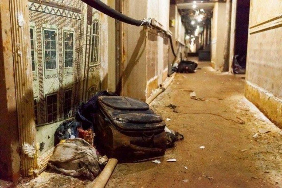 Sådan så Costa Concordia ud efter at have ligget i vandet i flere år. Foto: Hand outs.