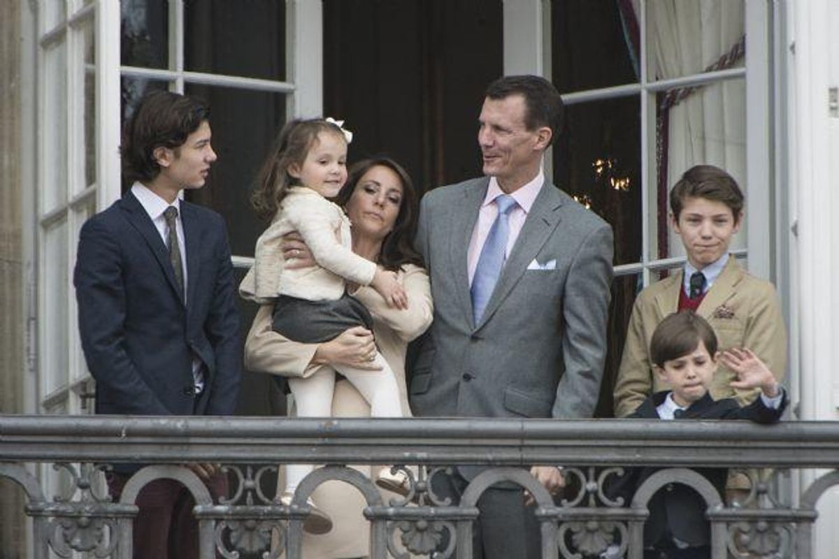 Prins Joachim har fire børn – Nicolai, Henrik, Athena og Felix. De to yngste med prinsesse Marie. Politikere fra begge fløje i Folketinget åbner nu for en debat om, hvorvidt de fortsat skal have årpenge via finansloven, ligesom kronprinsens fire børn. Foto: Marie Hald/Scanpix