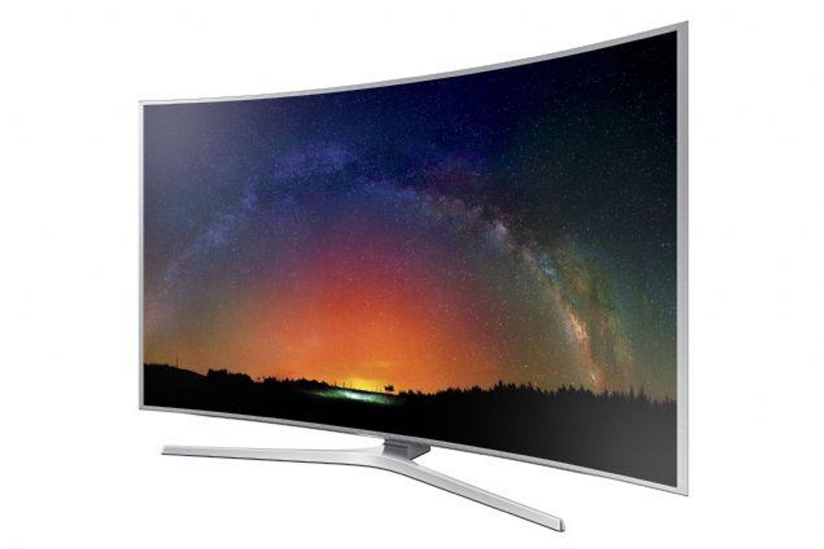 Samsung er tilsyneladende den eneste af de store tv-producenter, som fortsat tror på, at forbrugerne vil have buede tv-skærme. (arkivfoto) Foto: Samsung/Free