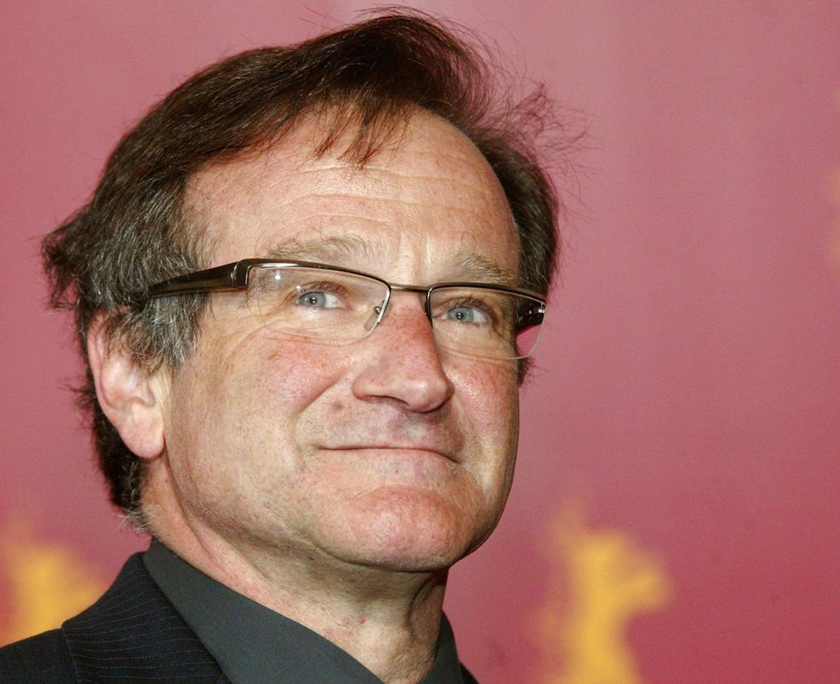 Den nu afdøde Robin Williams var overalt i 90’erne. Han lagde stemme til Genie i Aladdin, spillede Mrs. Doubtfire og var med i filmhits som Flubber, Good Will Hunting og mange flere. Foto: REUTERS/Arnd Wiegmann/Files (GERMANY – Tags: ENTERTAINMENT OBITUARY)