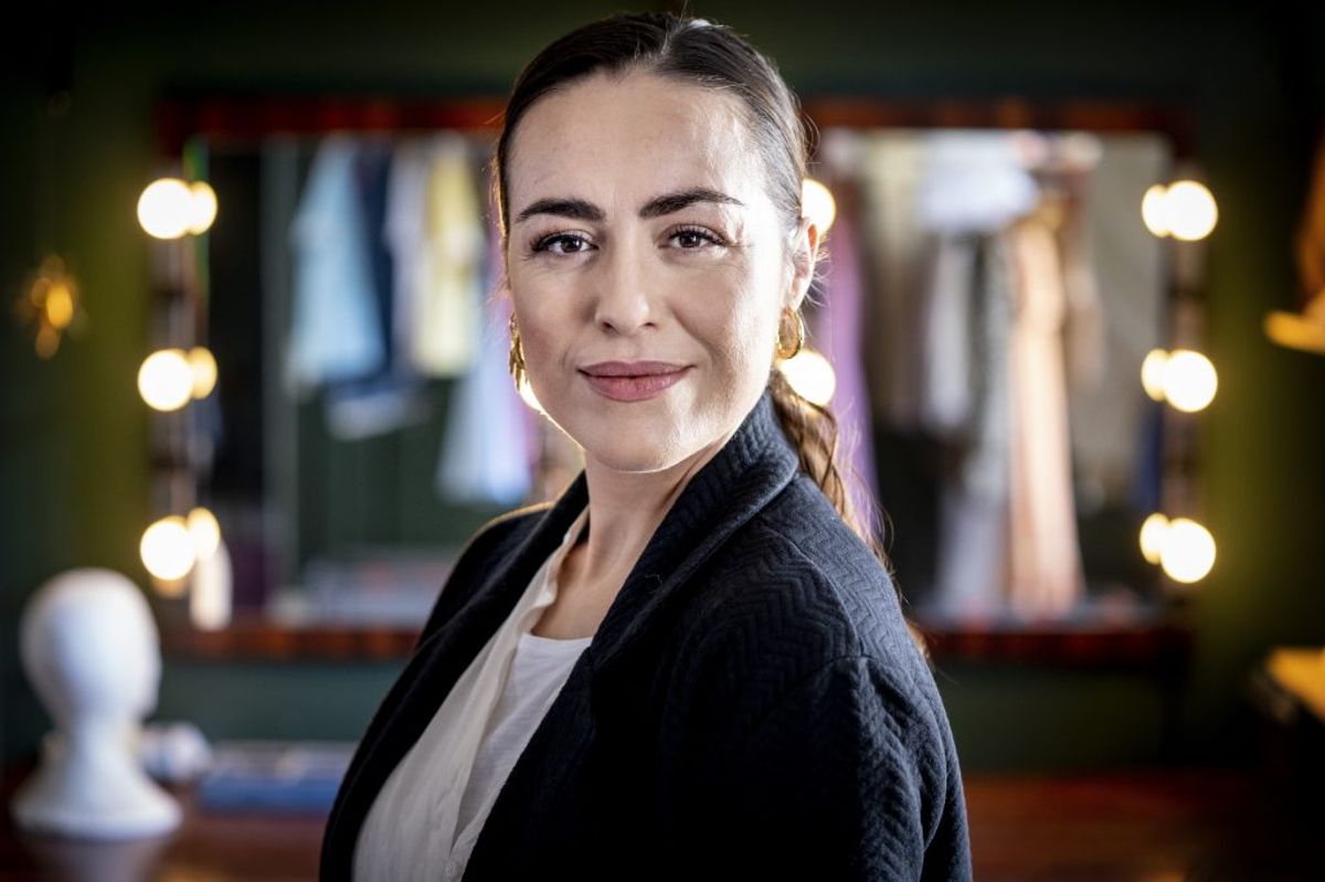 Maria Lucia har sin første rolle efter sin barsel som tjeneren Jenna i musicalen “Waitress” på Det Ny Teater på Vesterbro i København. – Foto: Liselotte Sabroe/Ritzau Scanpix