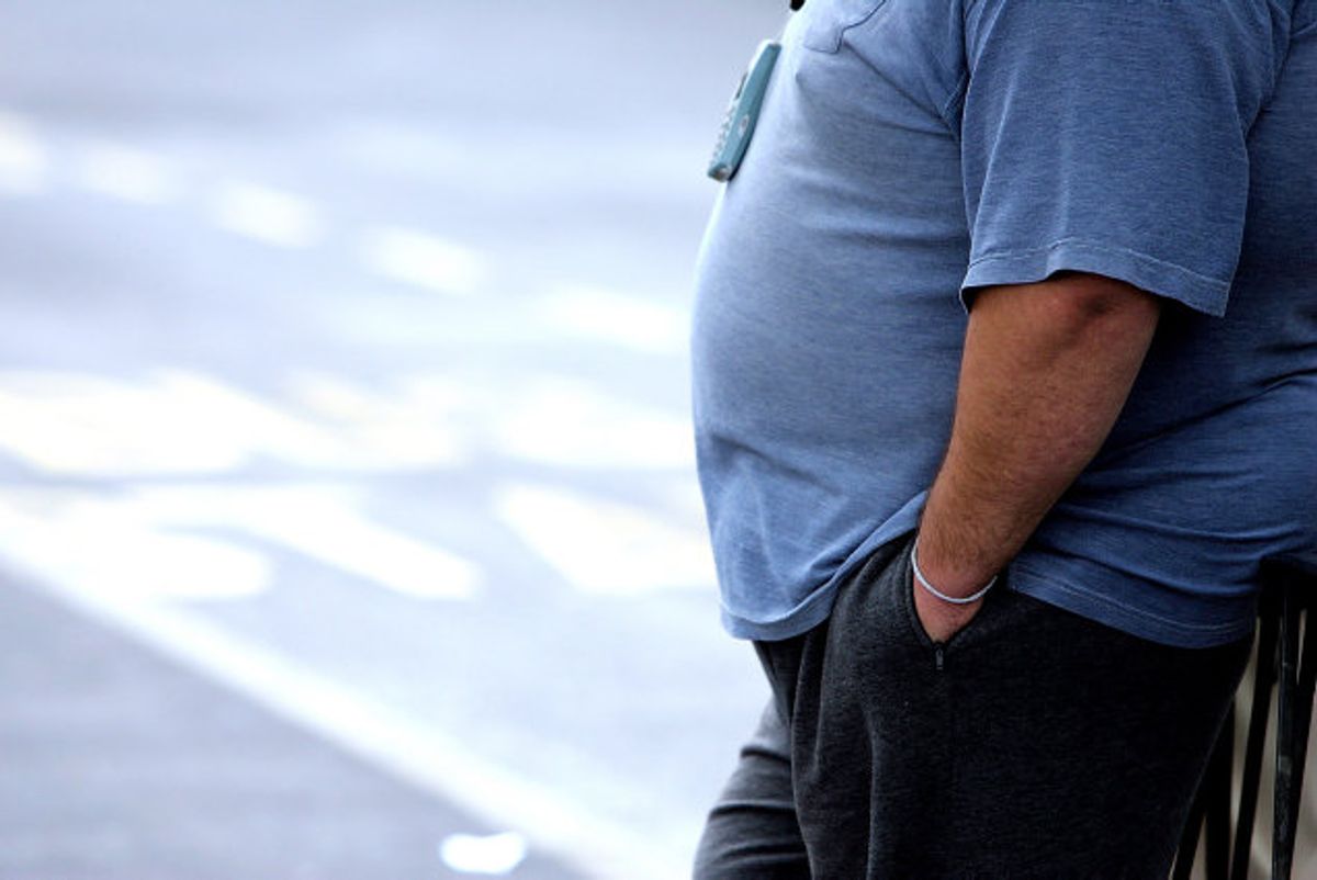 Halvdelen af den danske befolkning lever med overvægt, mens 17 procent lever med svær overvægt, oplysere forskere i nyt opsigtvækkende vægttabsstudie. (Arkivfoto) Foto: Paul Ellis/AFP