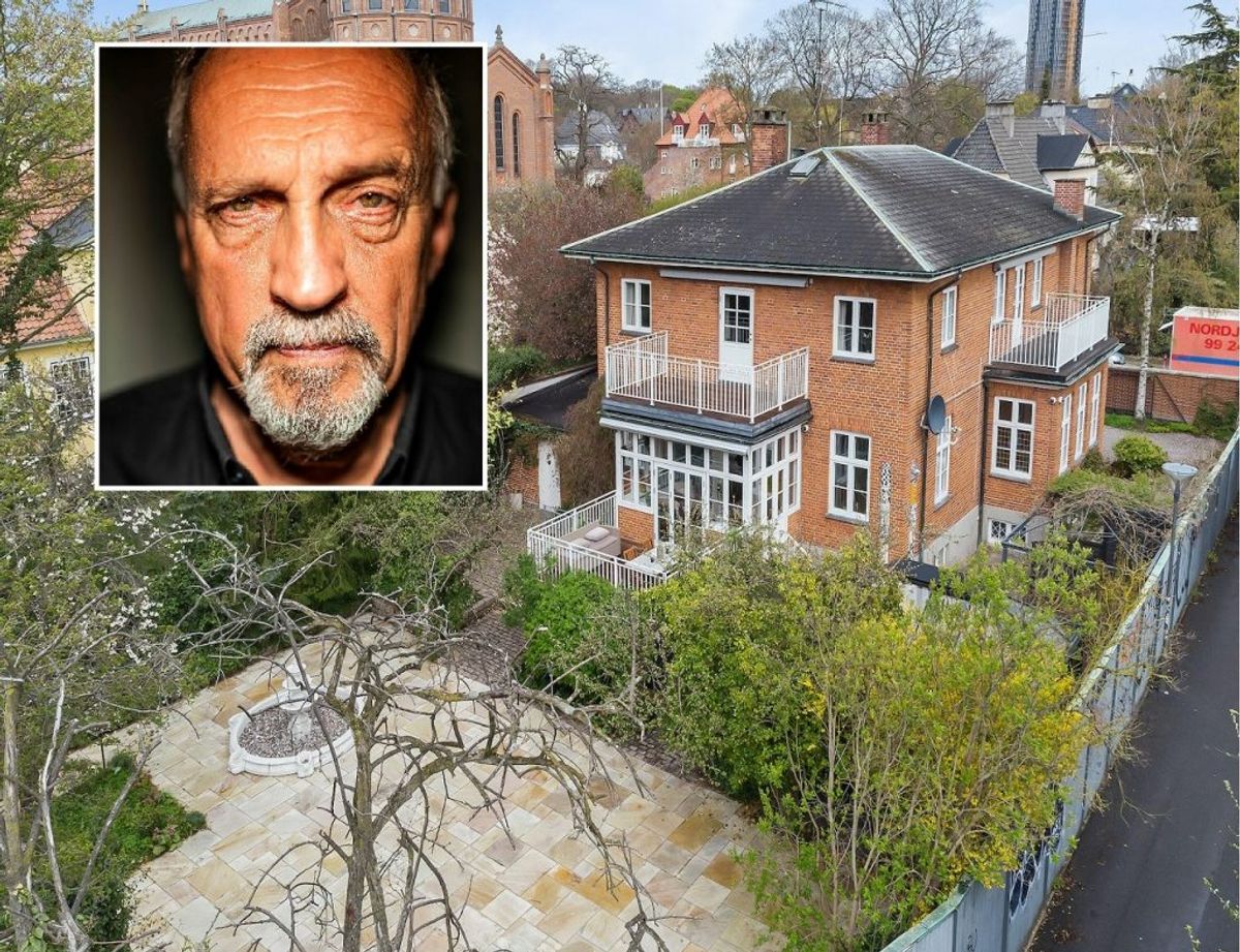 Den berømte krimiforfatter Jussi Adler-Olsen har sat sin kæmpe murermestervilla i Valby til salg for kæmpe millionbeløb. Foto: Paulun Bolig Frederiksberg