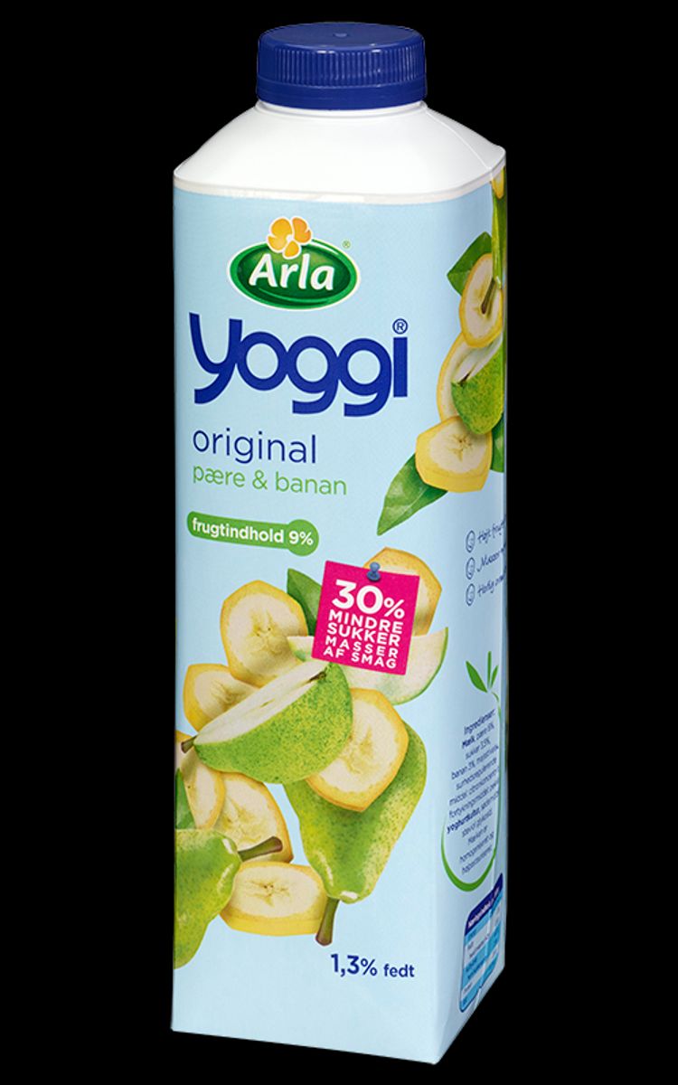 Og denne: Yoggi 1 kg pære/banan – holdbarhedsdato MHT 27/2-2016. Foto: Arla.