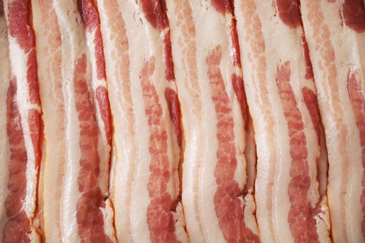 En moské blev udsat for hærværk, da en ukendt gerningsmand hængte rå bacon på dørhåndtagene. Foto: Iris/Scanpix