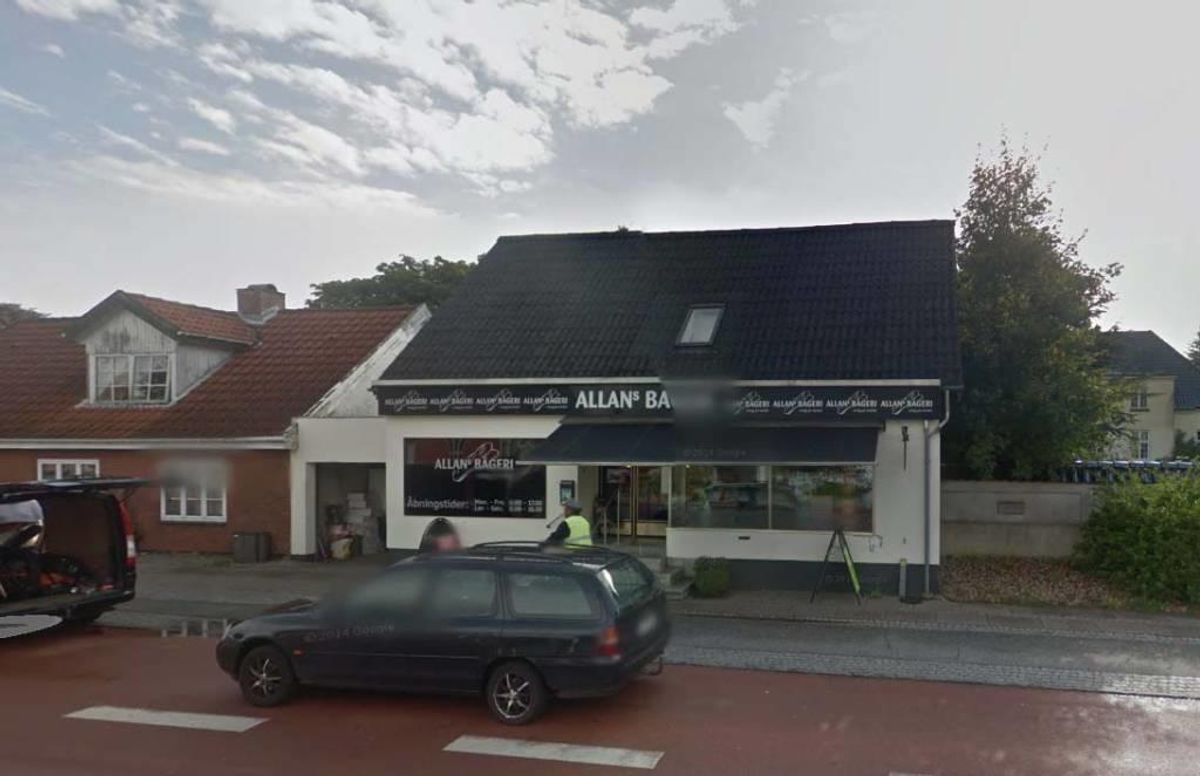 Det stod slemt til, da Fødevarestyrelsen var forbi Allans Bageri Vonsild. Foto: Google Streetview.