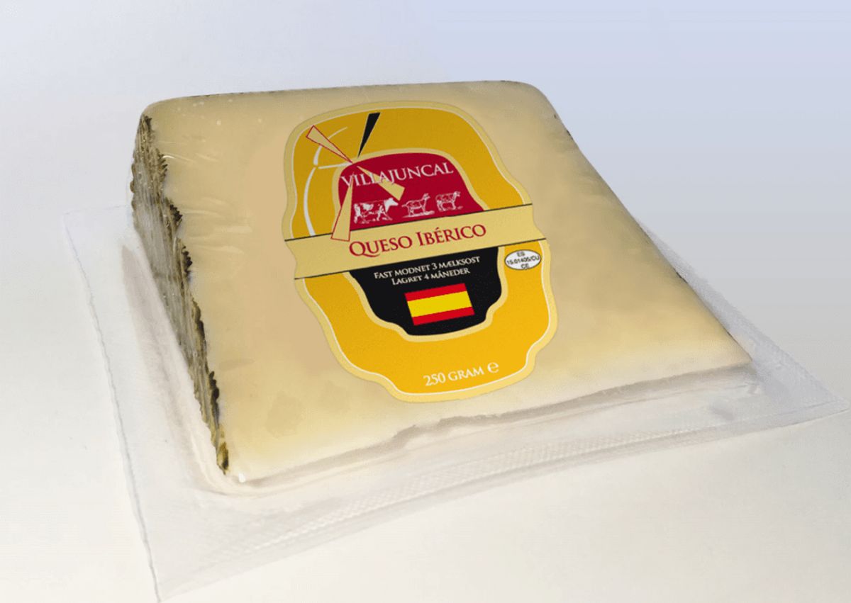 Det er denne Iberico-ost, der ifølge Fødevarestyrelsen kaldes tilbage. Foto: Fødevarestyrelsen