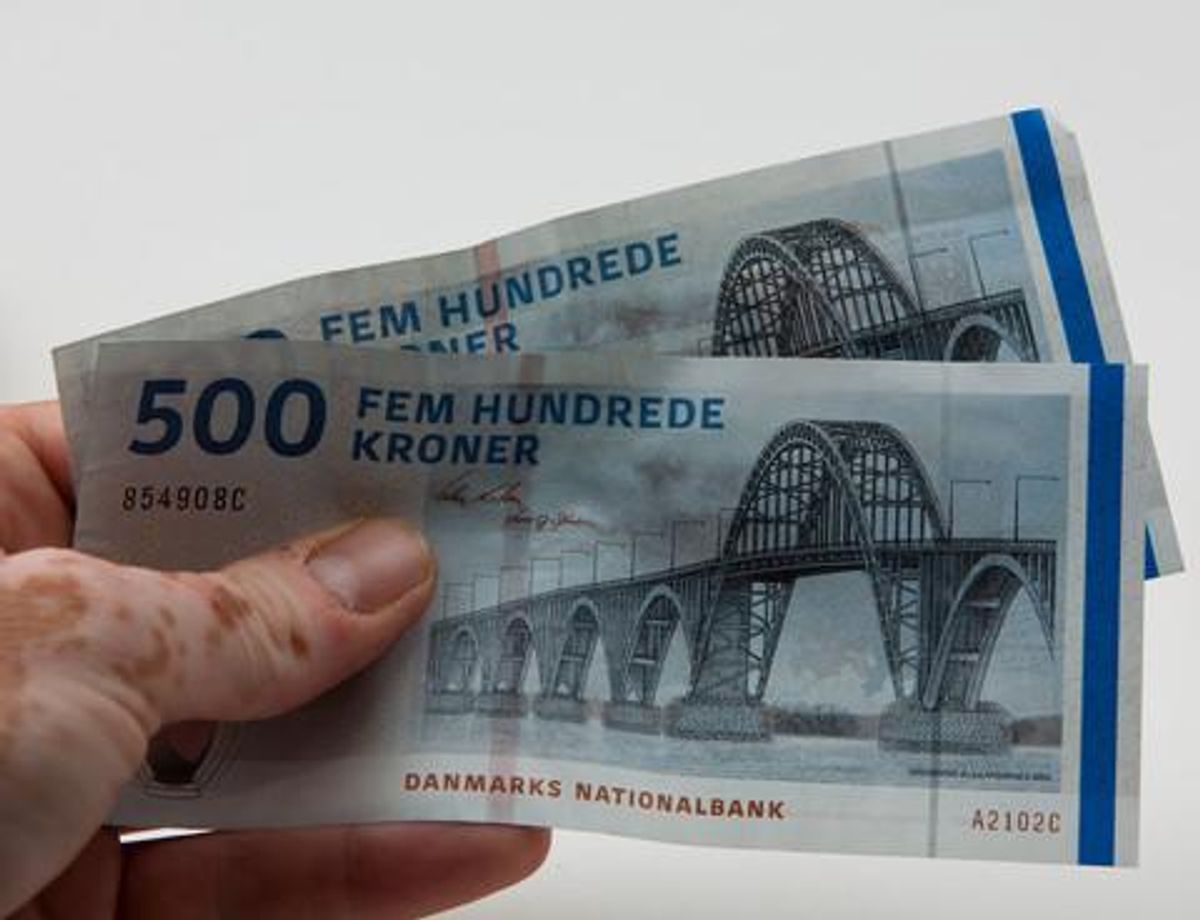 Antallet af sager med falske penge stiger. Foto: Colourbox.com (Modelfoto)