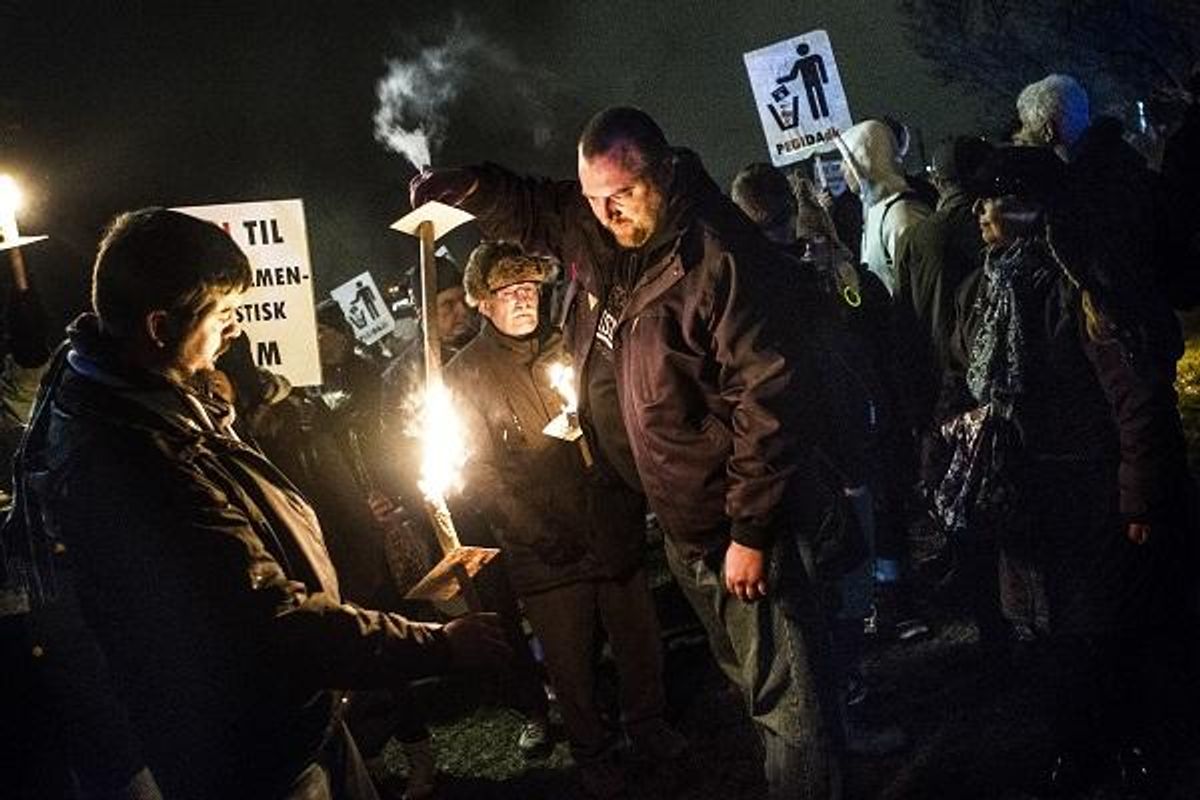 Pegida stod bag en anti-islamdemonstration i januar. Foto: Sophia Juliane Lydolph/Scanpix