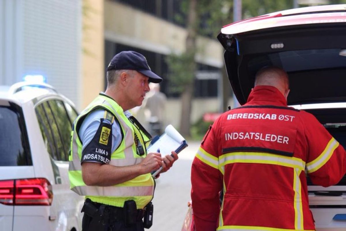 Indsatsleder-koordination. Foto: Beredskab Øst.