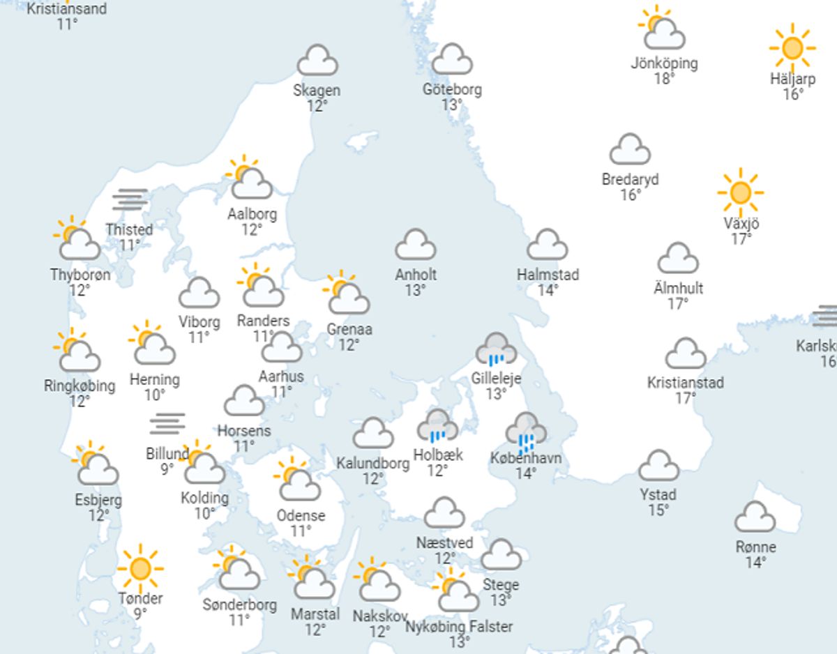 DMI: Sådan bliver weekendens vejr • Newsbreak.dk