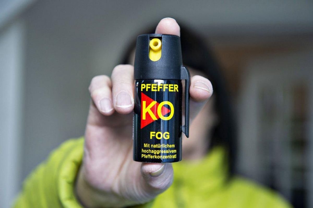 Du må købe en peberspray i Danmark hos godkendt forhandler. Du må have den hjemme hos dig selv. KLIK for mere. (Foto: Henning Bagger/Scanpix 2018)