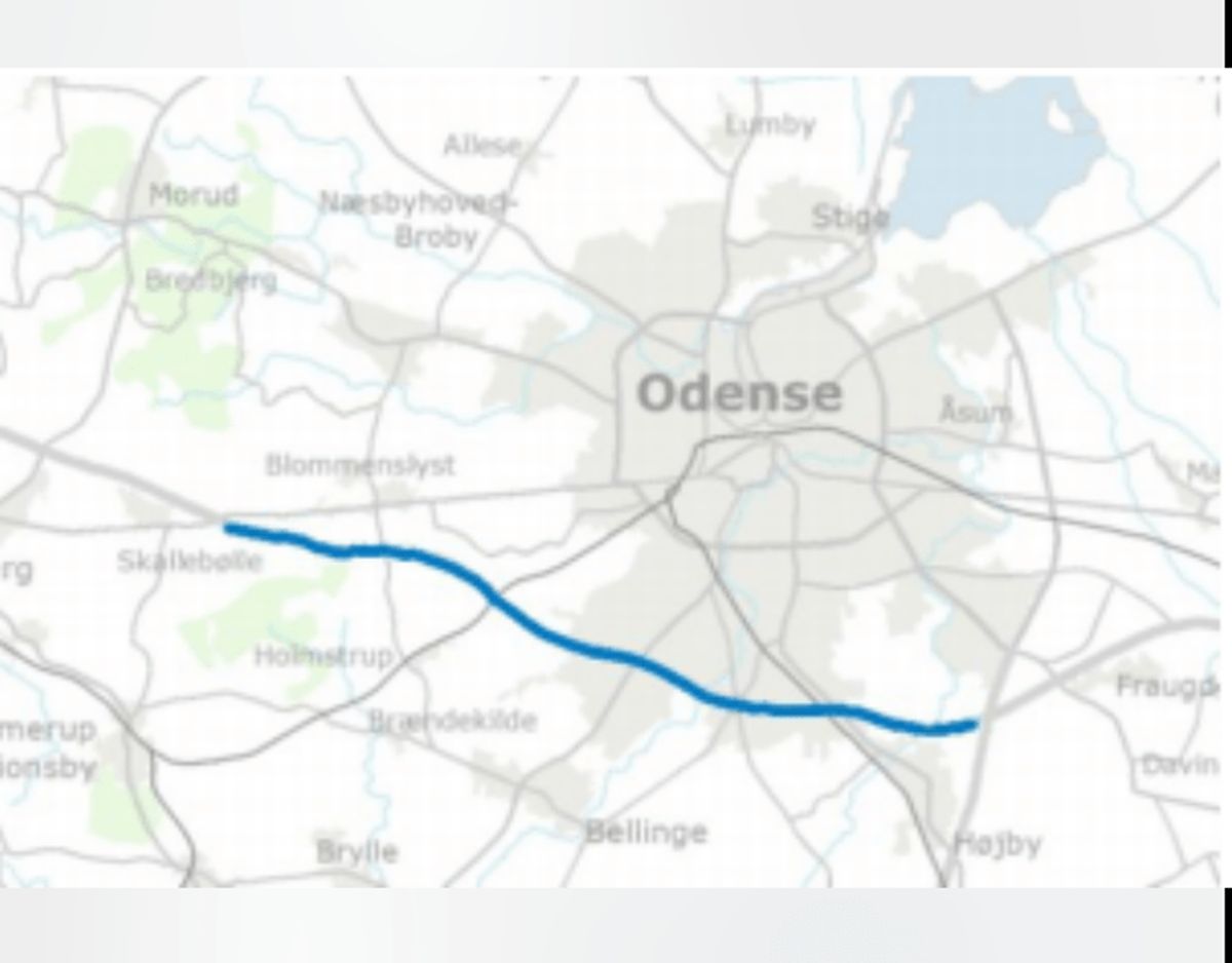 Udvidelse af E20, Syd om Odense. Foto: TRM.dk