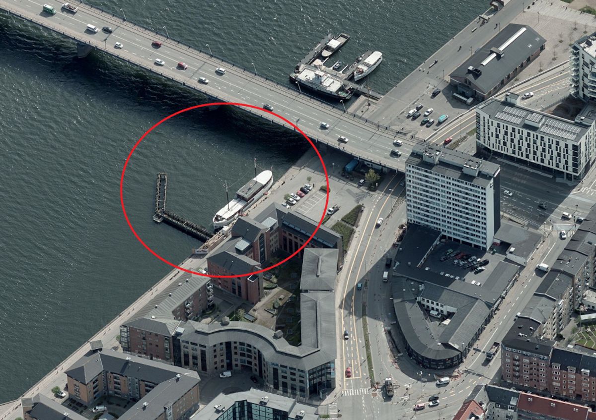 Det er i området her, manden er fundet. Foto: Skraafoto.kortforsyningen.dk