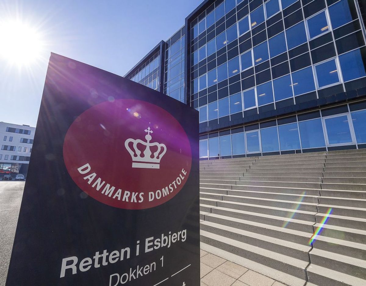 Retten i Esbjerg skulle i dag tage stilling til om en 44-årig mand var skyldig. Foto: John Randeris/Ritzau Scanpix