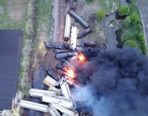 Voldsom togkatastrofe: Blev kastet rundt